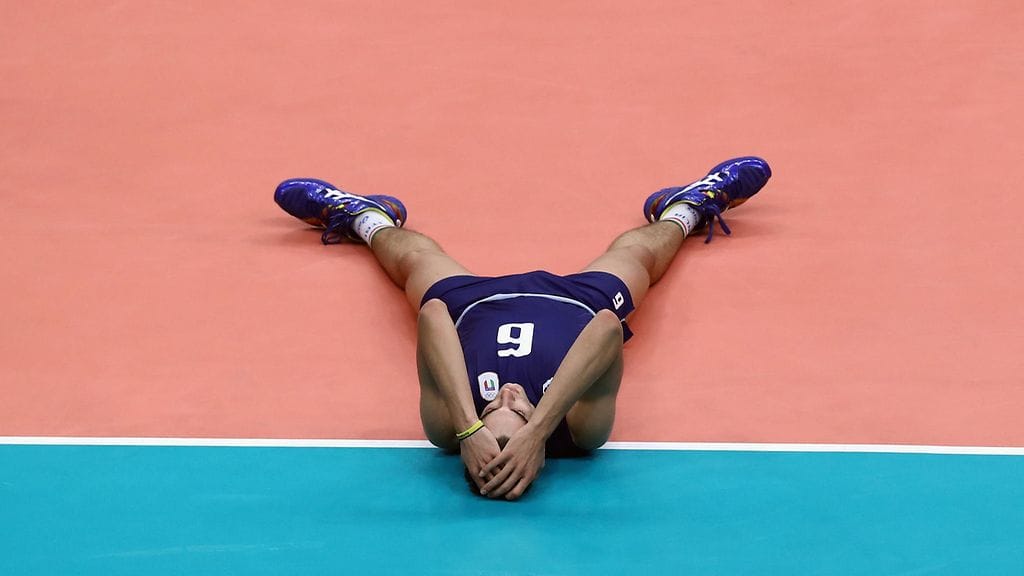 Italian Simone Giannelli ei ollut uskoa voittoa.