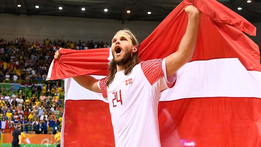 Mikkel Hansen heitti finaalissa kahdeksan maalia.