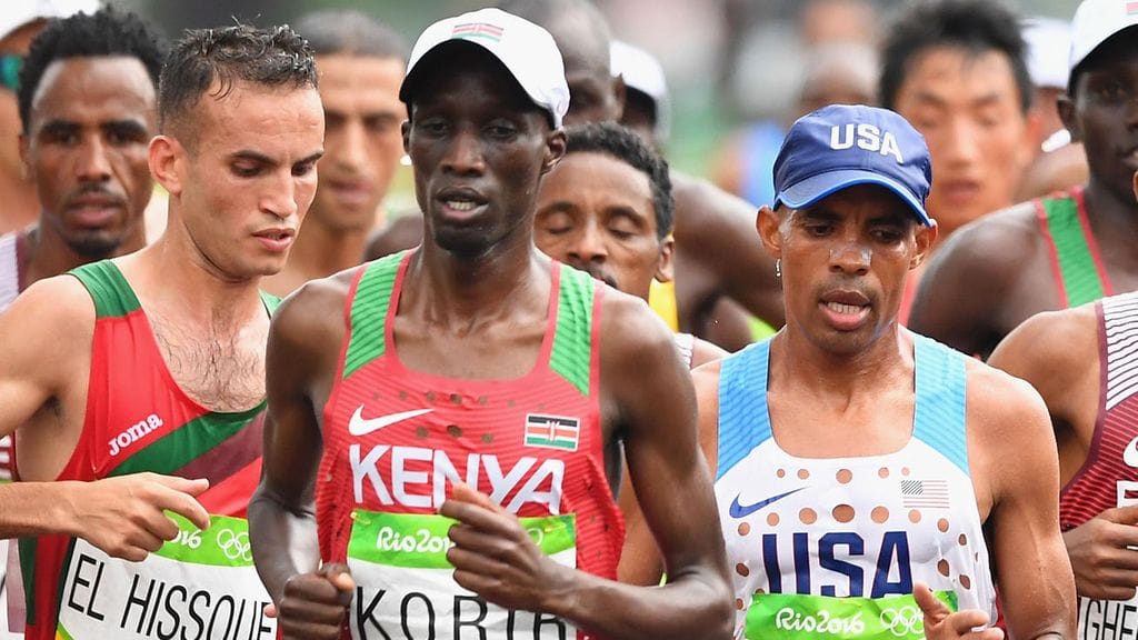 Wesley Korir osallistui Rion maratonille.