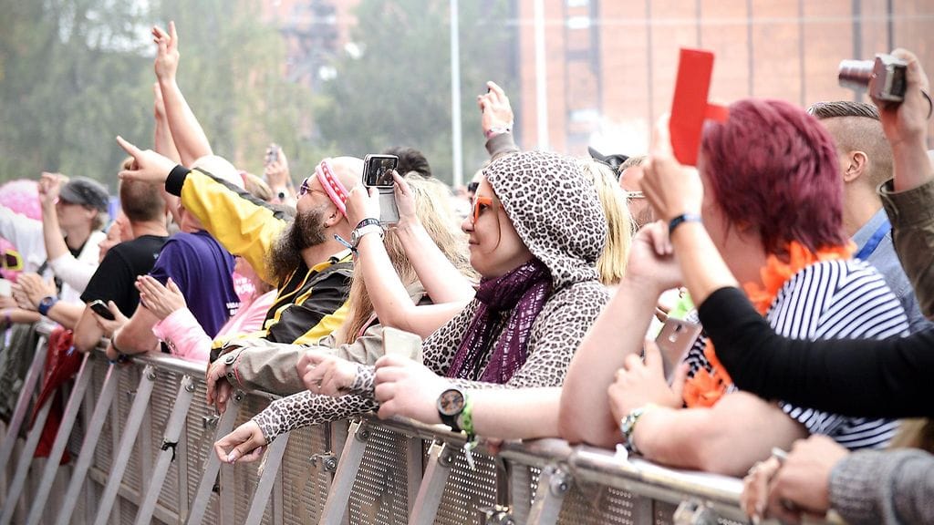 We Love the 90's yleisöä 26.8.2016 2