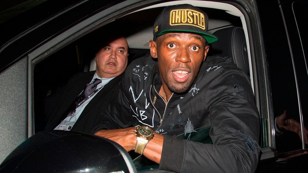 Usain Bolt bilettää Lontoossa 27.8.2016 2
