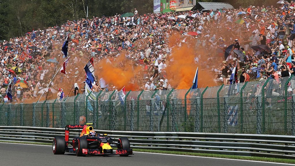 Hollantilaisfanit kansoittavat Belgian GP:n katsomot Max Verstappenin ansiosta.
