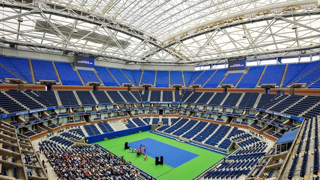 US Open Arthur Ashe Court katto