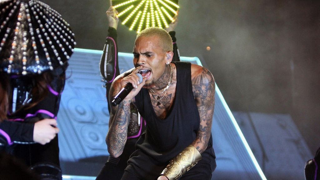 Chris Brown esiintyi Etelä-Afrikassa joulukuussa 2012.