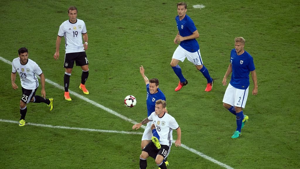 Suomen paikat olivat vähissä Saksaa vastaan.