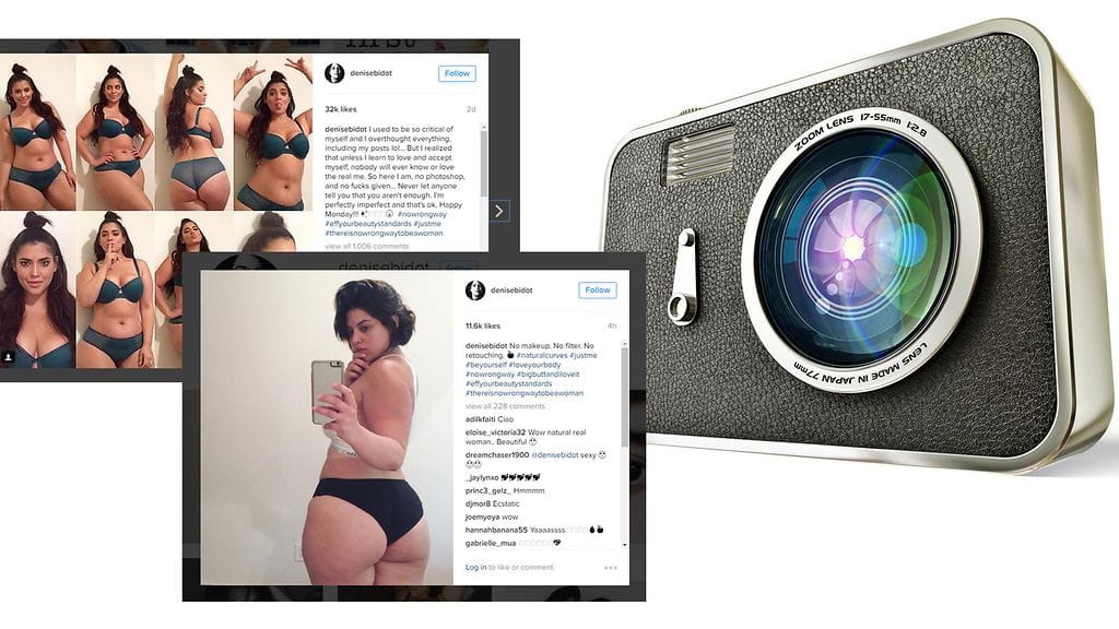 Kuvituskuva, kuvakaappaukset Instagramista