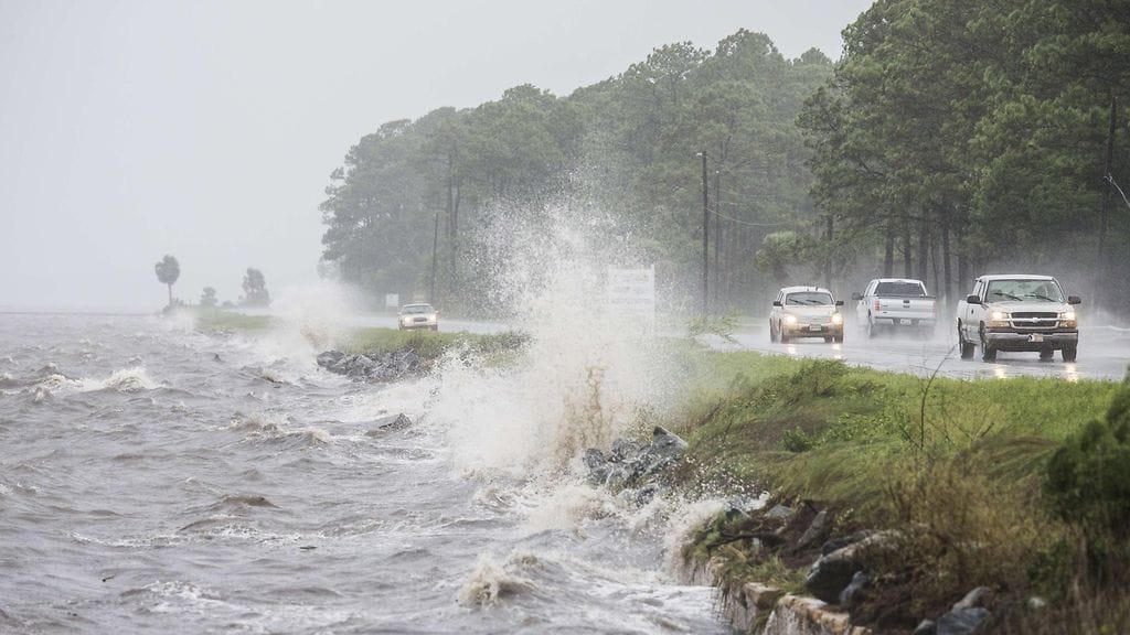 Hermine-hurrikaani voimistui lähestyessään Floridaa. Kuva Eastpointista.