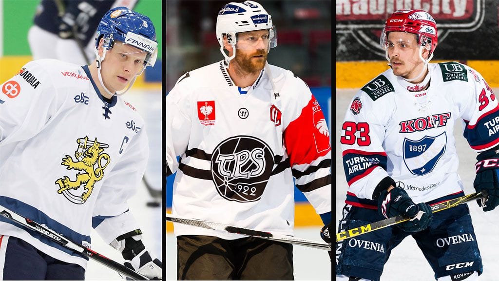 Lasse Kukkonen, Henrik Tallinder ja Tommi Taimi kuuluvat SM-liigan puolustajaeliittiin.