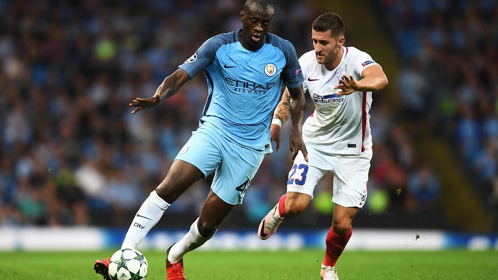 Yaya Toure Steaua-ottelussa
