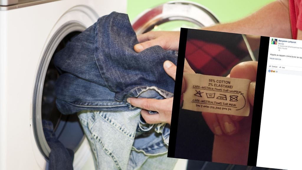 Ruotsalaismies lähetti välittömästi palautetta tämän erikoisen pesulapun huomattuaan.