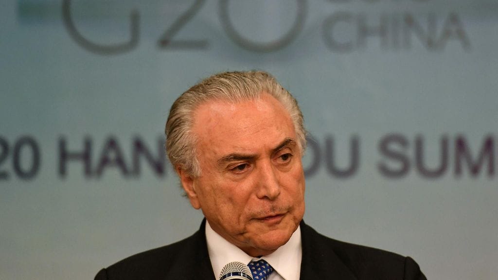 Brasilian uutta presidenttiä Michel Temeriä vastaan on noussut suurmielenosoituksia.