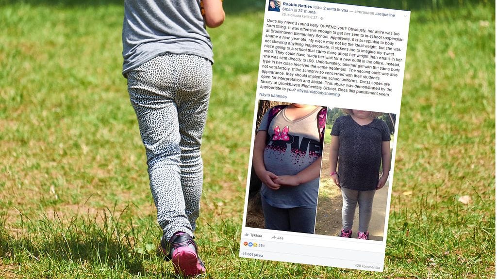 Kiusatuksi tulleen tytön eno puolustaa siskontyttöään ajatuksia herättäneen päivityksen avulla.