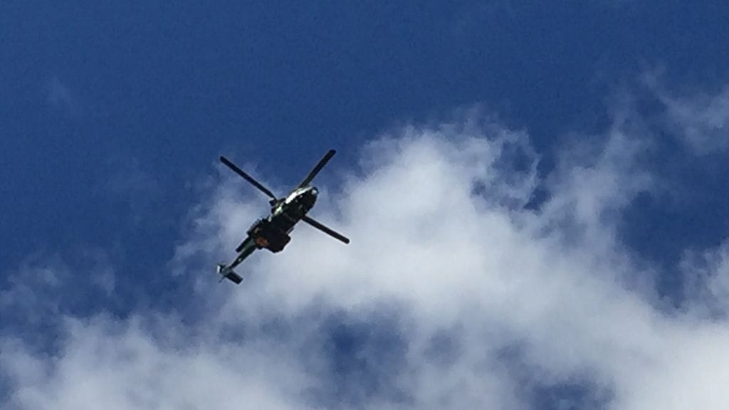 Kehä 16 -harjoitukseen on osallistunut myös helikopteri.