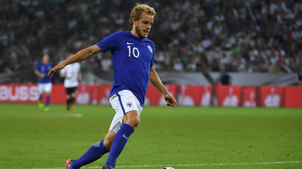 Teemu Pukki pelasi viime viikolla Saksaa vastaan toisen puoliajan.