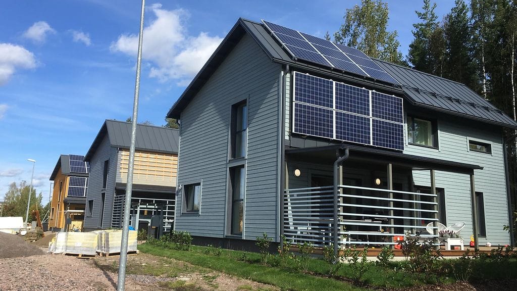 Kahdeksan prosenttia viime vuonna rakennetuista taloista ylitti 200 neliön rajan. Kuvituskuva.