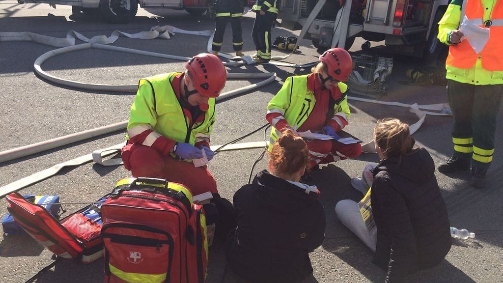 Kalajoella järjestettyyn suuronnettomuusharjoitukseen osallistui kaikkiaan 200 henkilöä.