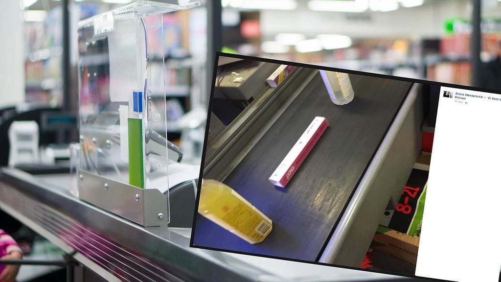 Miten sinä reagoisit, jos kassajonossa sinua odottaisi tällainen näky?