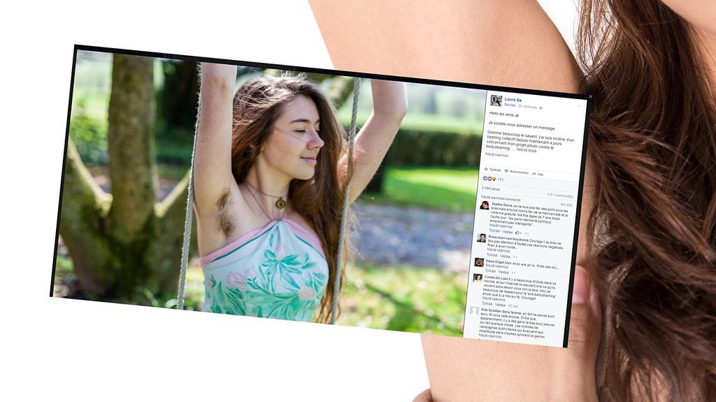 Nuori nainen haluaa, että kaikki saisivat päättää itse, ajelevatko he kainalokarvansa vai eivät.