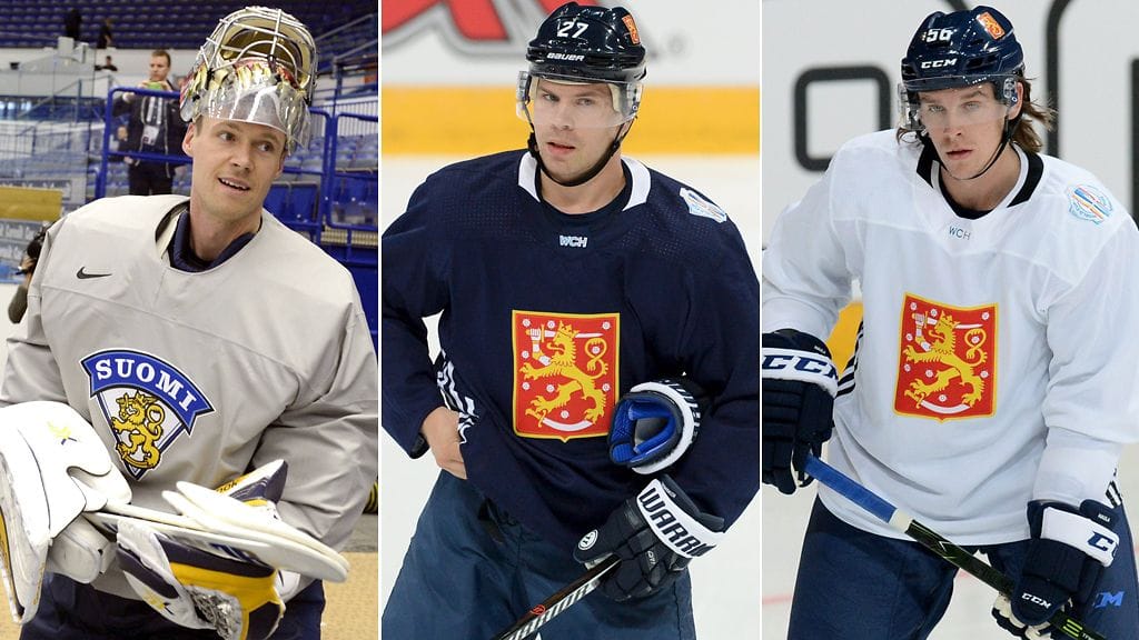 Pekka Rinne, Joonas Donskoi ja Erik Haula.