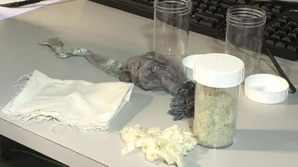 VTT, tekstiilijäte, materiaaleja