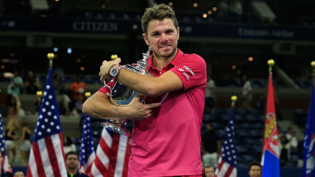 Stan Wawrinka juhlii uransa kolmatta Grand Slam -titteliä.