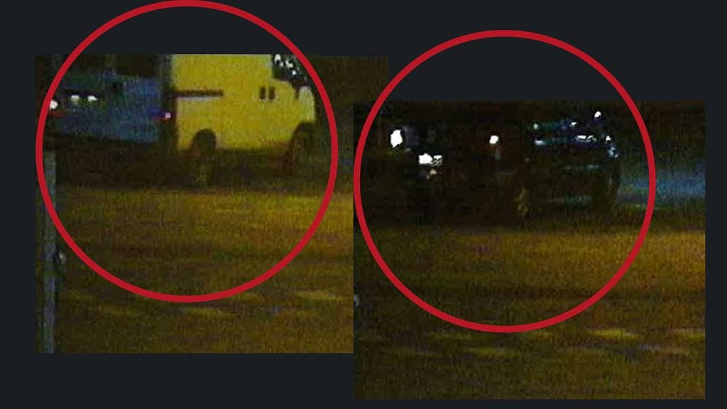 Poliisi etsii kuvassa näkyviä pakettiautoja.