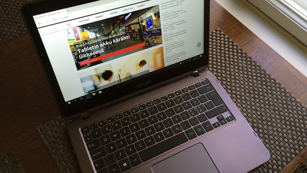 Asus ZenBook Flip UX360-ultrakannettava, tietokone, näppäimistö, läppäri, kannettava
