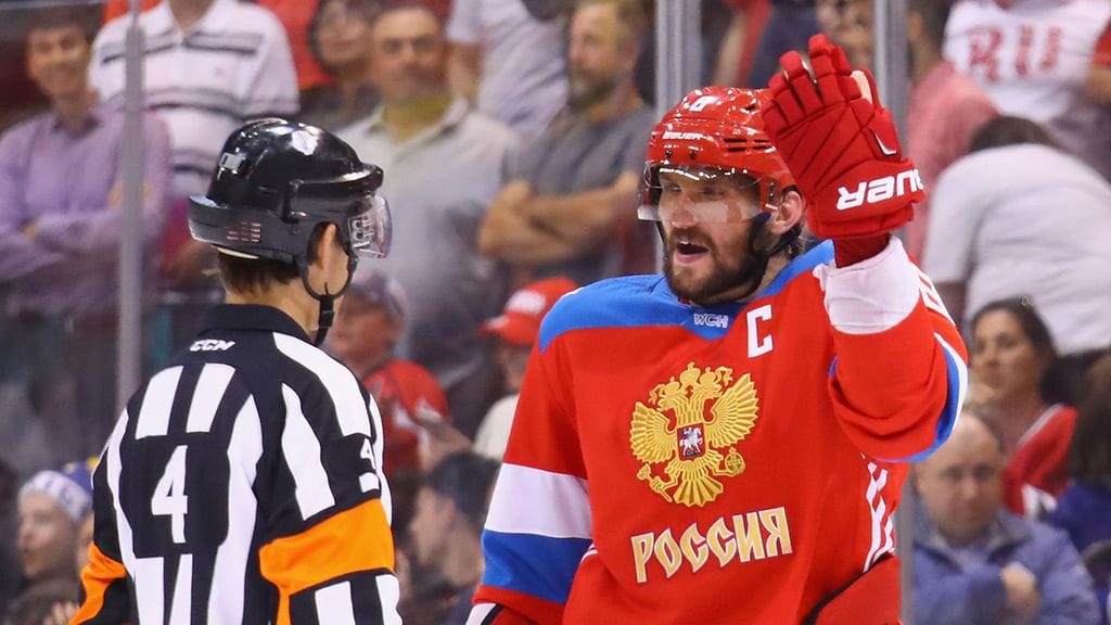 Aleksandr Ovetshkin yritti selittää näkemystään tuomareille
