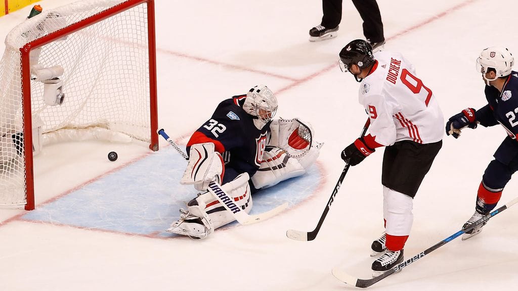 Matt Duchene viimeisteli Kanadalle kaksi maalia.