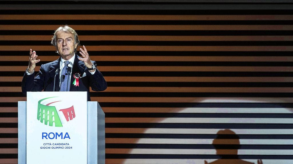 Ferrarin ex-pomo Luca di Montezemolo oli Rooman olympiahaun nokkamiehiä.