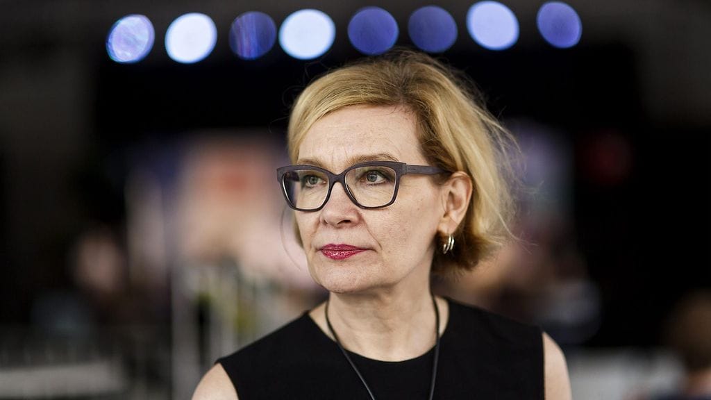 Sisäministeri Paula Risikko osallistui Suomi Areena -tapahtuman Mikä meitä suomalaisia uhkaa? -keskusteluun Porissa 12. heinäkuuta 2016.