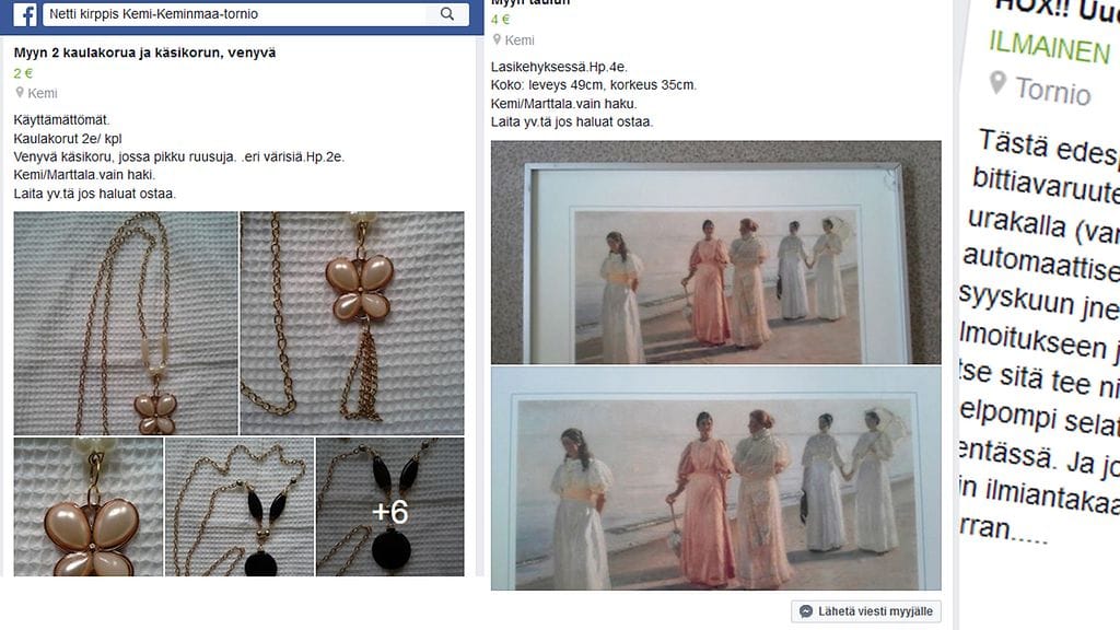 Kuvakaappaus Facebookista