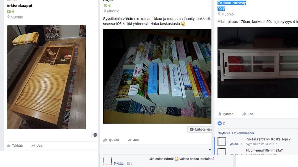 Kuvakaappaus Facebookista