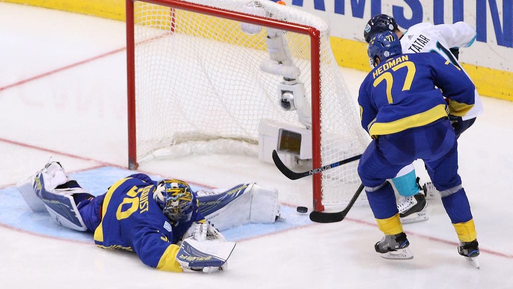 Tomas Tatar ratkaisi välierän taistelulla, taidolla ja tuurilla.