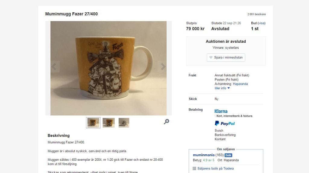 fazer muki huutokauppa