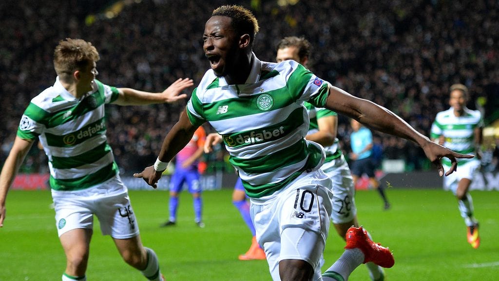 Moussa Dembele villitsi Celtic Parkin keskiviikkona.