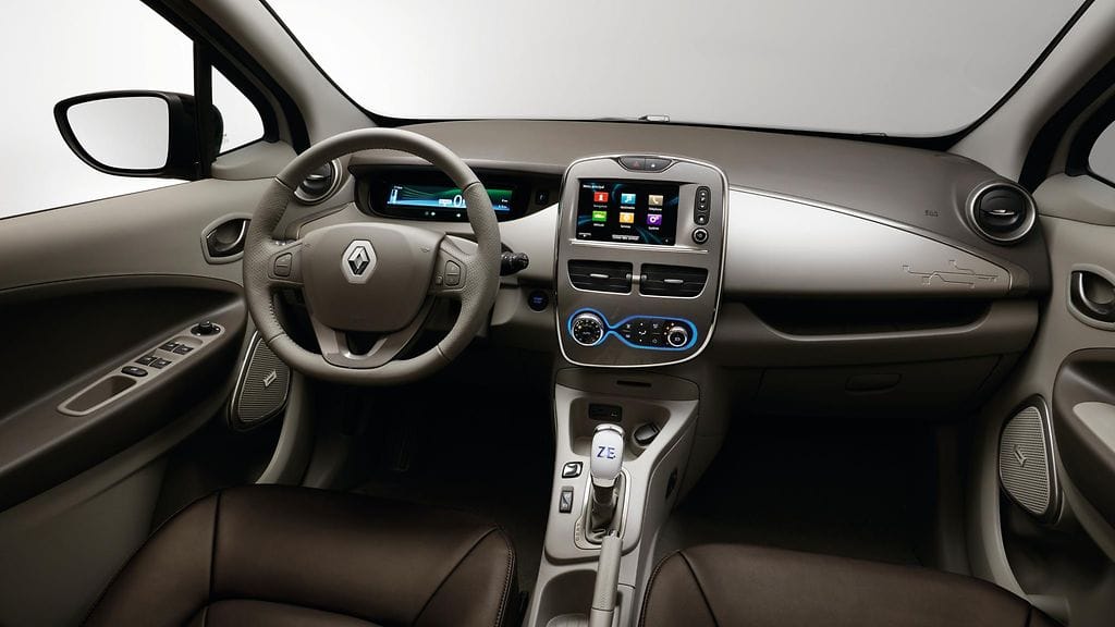 Renault Zoe sisätilat