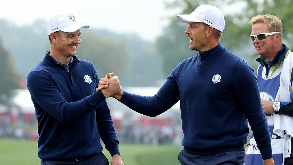 Justin Rose ja Henrik Stenson olivat vireessä perjantaina.