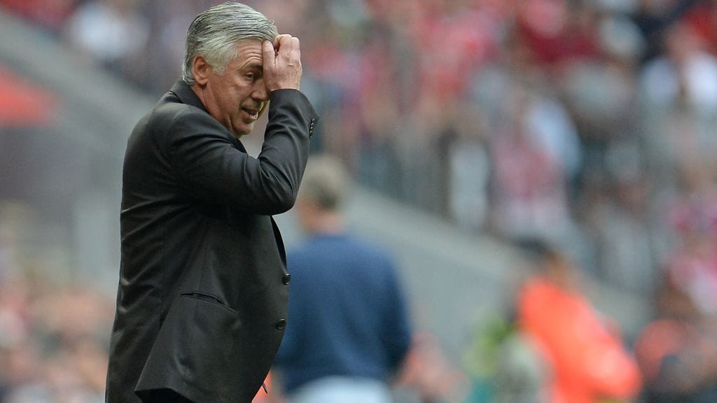 Carlo Ancelottin luotsaama Bayern oli voittanut liigakauden viisi ensimmäistä ottelua, mutta lauantaina joukkue jäi tasapeliin.