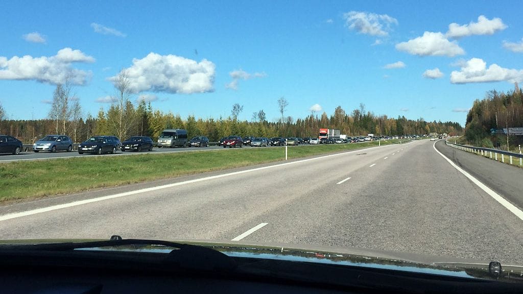 Nelostie ampuminen Orimattila ruuhka valtatie 4