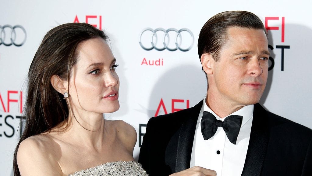 Brad Pitt ja Angelina Jolie kuvattuna 5. marraskuuta 2015.