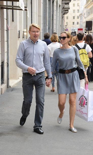 Mika Häkkinen ja Marketa Remesova Milanossa 30.9.2016 1