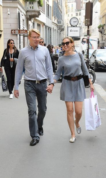 Mika Häkkinen ja Marketa Remesova Milanossa 30.9.2016 3