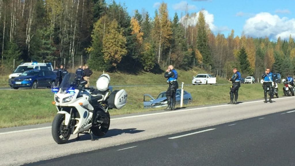 Moottoripyöräpoliisi ampui naista puukottanutta miestä viime syksynä Orimattilassa. Kuva: Mari Kaivonurmi.