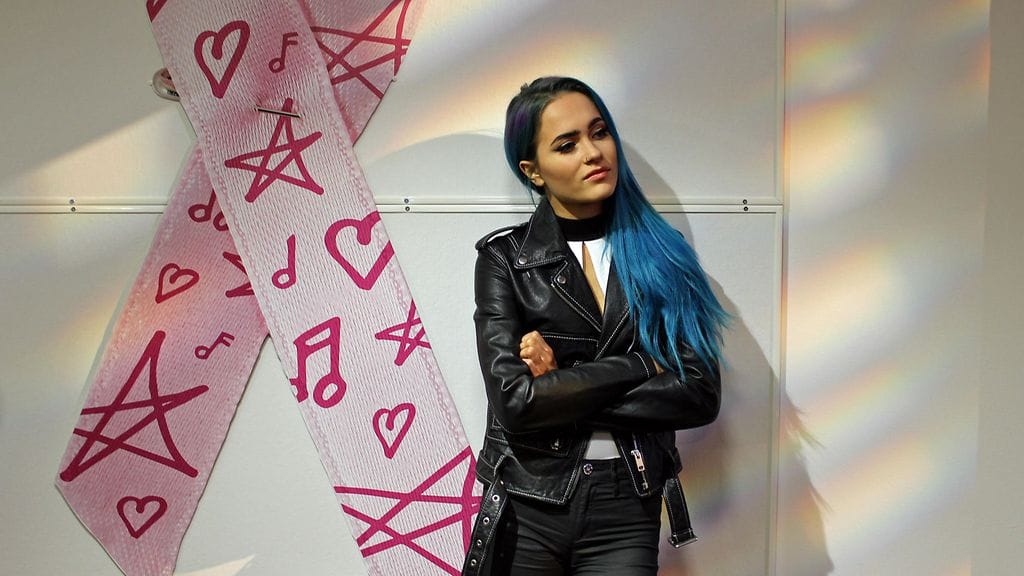 Sanni Roosa nauha -illassa lokakuussa.