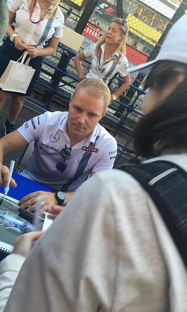 Valtteri Bottas nimmari Suzukassa 6.10.2016