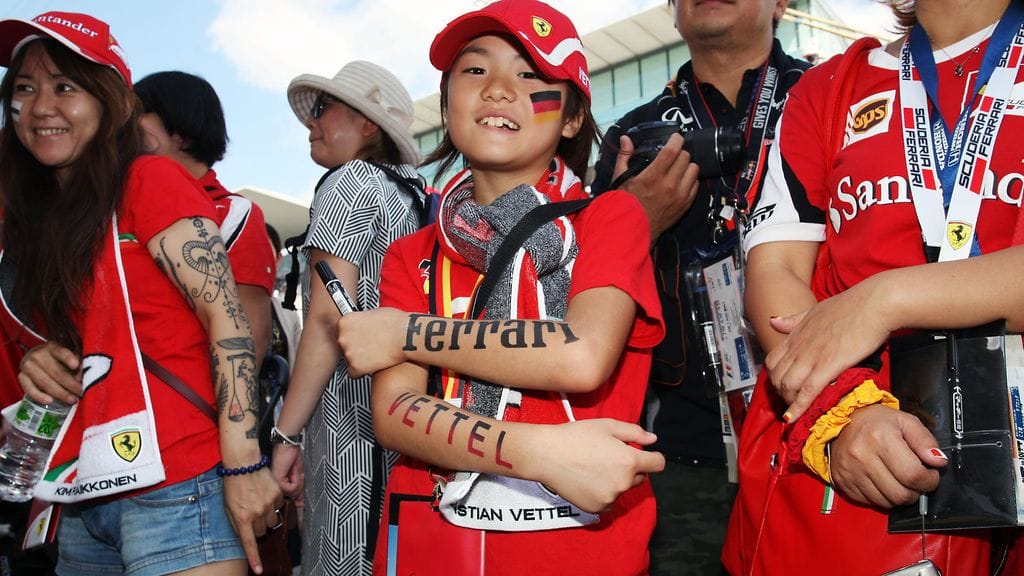 F1-faneja Suzukassa 6.10.2016 2