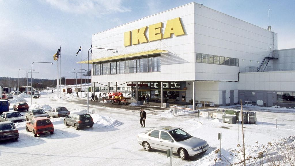 Ikea Suomessa 9. maaliskuuta 1993.