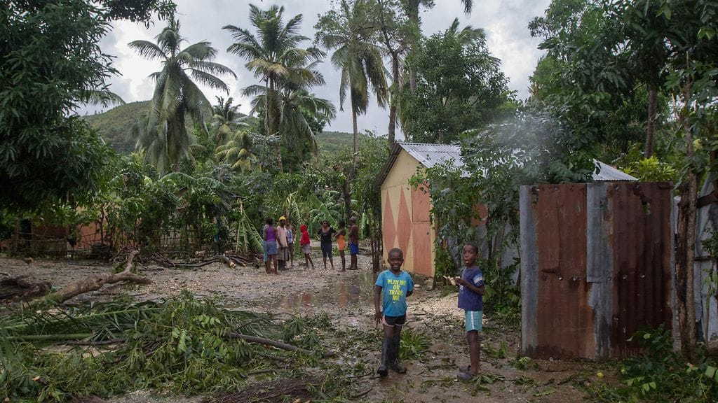 Hurrikaani Matthew iski Haitille 4. lokakuuta 2016.