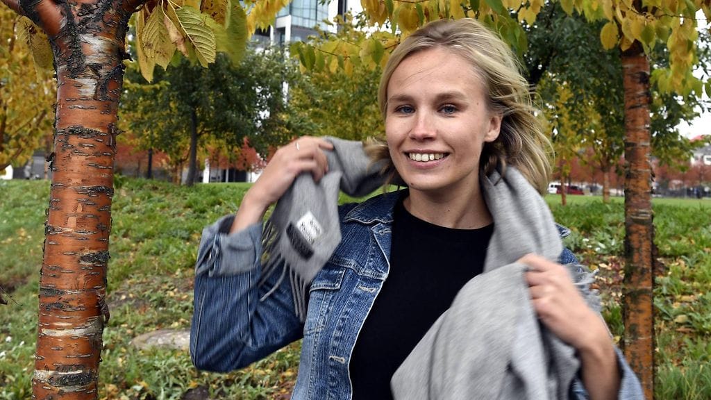 Uuden feministisen puolueen hallituksen varajäsen Laura Franck Helsingissä 29. syyskuuta 2016.